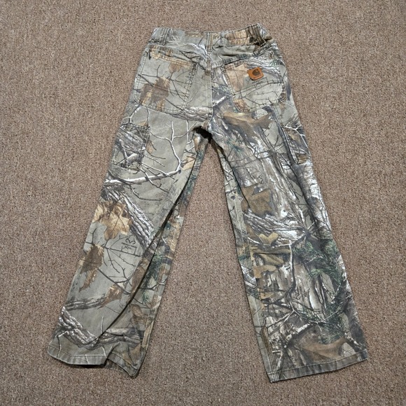 Carhartt Other - Carhartt Camo Pants Kids 10 Realtree Xtra Canvas Utility Outdoor Hunting Y2K